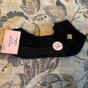 NWT Kate Spade barre socks; two pairs; one size; black